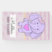 Rosa Herzelementar | Name und Ereignis hinzufügen Banner (Horizontal)