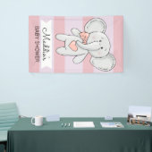 Rosa Herzelementar | Name und Ereignis hinzufügen Banner (Messeveranstaltung)