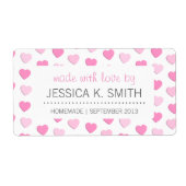 Rosa Herzen aus Liebe hausgemachte Canning Jar (Vorne)