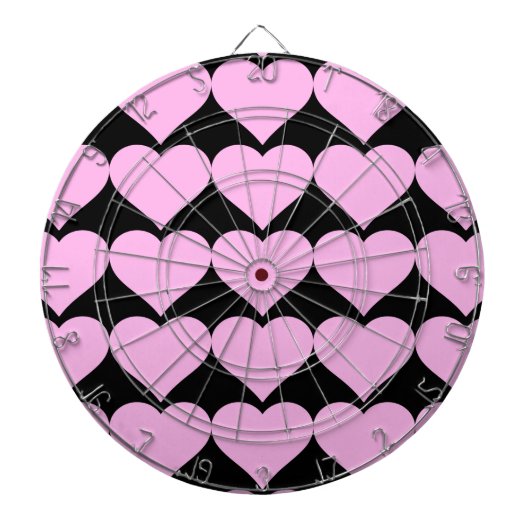 Rosa Herzen, bedingungslose Liebe_ Dartscheibe (vorne)