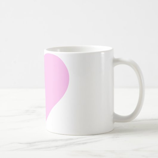 Rosa Herzen, bedingungslose Liebe_ Kaffeetasse (Rechts)