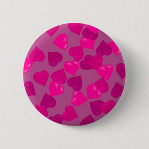 Rosa Herzen Button