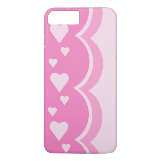 Rosa Herzen Case-Mate iPhone Hülle (Rückseite)