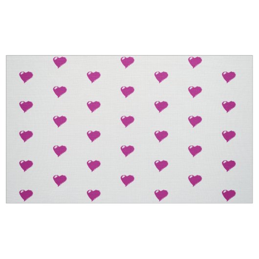 Rosa Herzen Custom Polyester Weave Fabric Stoff (Fat Quarter (45,7 x 55,9 cm))