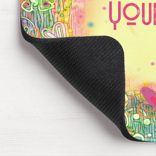 rosa Herzen Eigene Inspirivity Mousepad (Ecke)