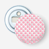 Rosa Herzen Flaschenöffner (Vorderseite)