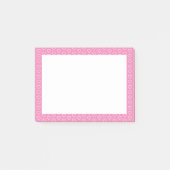 Rosa Herzen gerahmte Post-it-Notizen Post-it Klebezettel (Vorderseite)