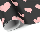 Rosa Herzen Geschenkpapier (Rolleneckpunkt)