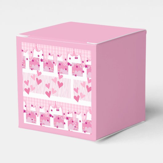 Rosa Herzen Geschenkschachtel (Vorderseite)