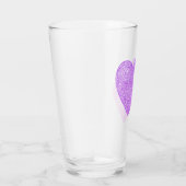 Rosa Herzen Glas (Rechts)