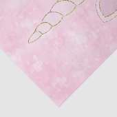 Rosa Herzen Gold Rainbow Star Horn Face Seidenpapier (Ausschnitt)