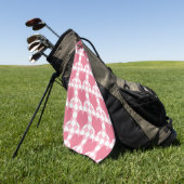 Rosa Herzen Golfhandtuch (Gras)
