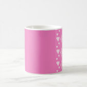 Rosa Herzen Kaffeetasse (Mittel)