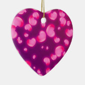 Rosa Herzen Keramik Ornament (Rechts)