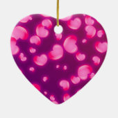 Rosa Herzen Keramik Ornament (Hinten)