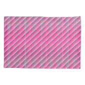 Rosa Herzen Kissenbezug (Rückseite-Links)