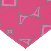 Rosa Herzen Kurzer Tischläufer (Ecke)