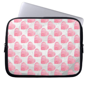 Rosa Herzen Laptopschutzhülle