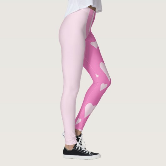 Rosa Herzen Leggings (Rechts)