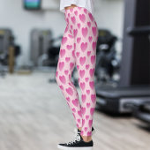 Rosa Herzen Leggings