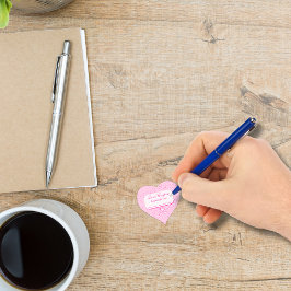 Rosa Herzen Liebe Coupons Valentinstag Herz-Aufkleber