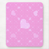 Rosa Herzen mit Liebe Mousepad (Vorne)