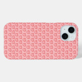 Rosa Herzen Muster Handyhülle Case-Mate iPhone Hülle (Rückseite (Horizontal))