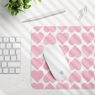 Rosa Herzen Muster, Romantisch, Liebe Mousepad