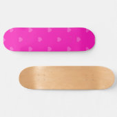Rosa Herzen Muster Skateboard (Horizontal)