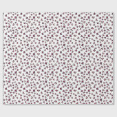 Rosa Herzen Muster – Süßes Doodle-Design Geschenkpapier (Flach)