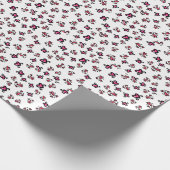 Rosa Herzen Muster – Süßes Doodle-Design Geschenkpapier (Ecke)