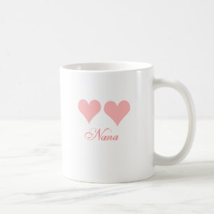 Rosa Herzen Nana Tasse