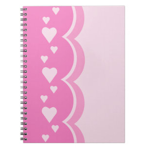 Rosa Herzen Notizblock