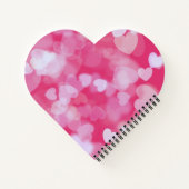 Rosa Herzen Notizblock (Rückseite)