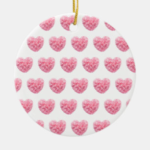 Rosa Herzen Ornament