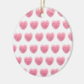 Rosa Herzen Ornament (Links)