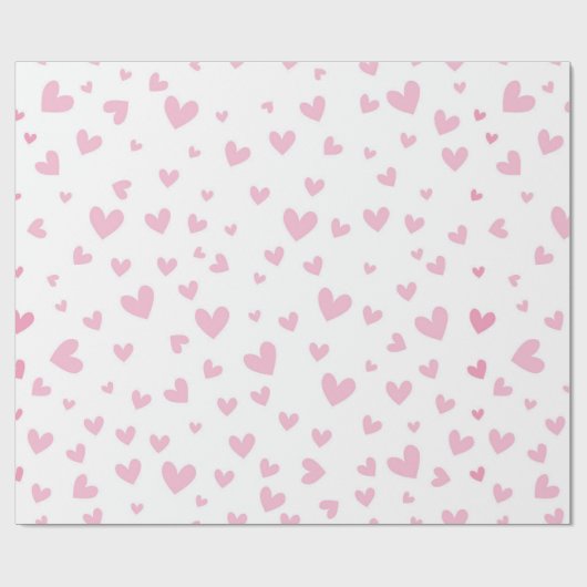 Rosa Herzen Packpapier (Flach)