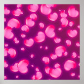 Rosa Herzen Poster (Vorne)