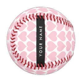 Rosa Herzen, Romantik, Ihr Name, Personalisieren Baseball