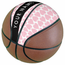 Rosa Herzen, Romantik, Ihr Name, Personalisieren Basketball