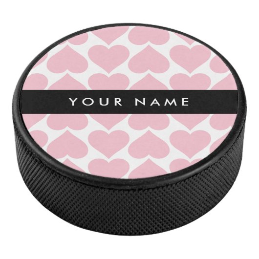 Rosa Herzen, Romantik, Ihr Name, Personalisieren Eishockey Puck (3/4)