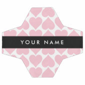 Rosa Herzen, Romantik, Ihr Name, Personalisieren Fußball (Flach)