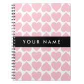 Rosa Herzen, Romantik, Ihr Name, Personalisieren Notizblock (Vorderseite)