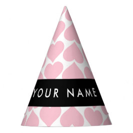 Rosa Herzen, Romantik, Ihr Name, Personalisieren Partyhütchen