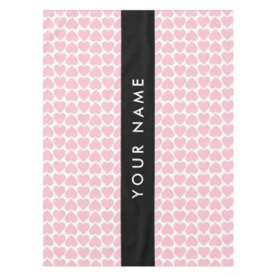 Rosa Herzen, Romantik, Ihr Name, Personalisieren Tischdecke