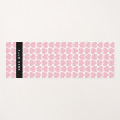 Rosa Herzen, Romantik, Ihr Name, Personalisieren Yogamatte (Vorderseite (Horizontal))