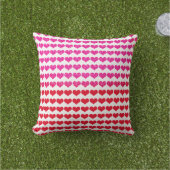 Rosa Herzen Rose Gold Muster Ombre 2022 Kissen (Golfball-Marker)