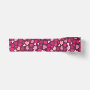 Rosa Herzen Satinband