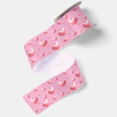 Rosa Herzen Satinband (Rückseite)