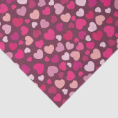 Rosa Herzen Seidenpapier (Detail)